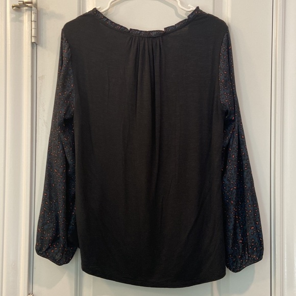 Anthropologie - Dolan - Animal Print Long Sleeve Button Down Blouse - Picture 11 of 12